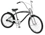 Nirve Street King Men's 3-Speed Cruiser Bike (Gloss Black)