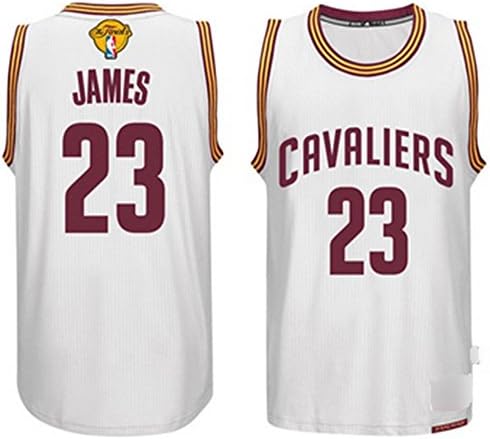 2016 Final Cavaliers 23 Lebron James Swingman Customized White men`s Jersey SIZE L