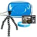 Hard Candy Blue Camera Zip Case for Fujifilm Finepix Z100fd, Z10fd, Z200fd, Z20fd, Z3, Z5fd, F60fd,