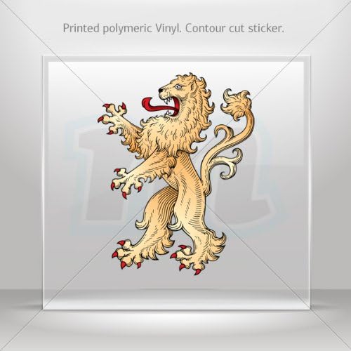 Decals Decal Lion Heraldic Decoration Motorbike Bicycle Vehicle ATV car Lapto (45 X 34.6 In)