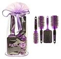 Head Jog 4 Piece Ceramic & Ionic Purple Brush Gift Set