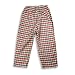 Mis Tee V-Us - Boys Plaid Flannel Pant, Brown, Red