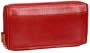 Tusk Siam Double Zip Checkbook Clutch Wallet ,Red/Orange,one size