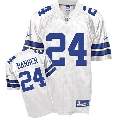 Men's Marion Barber #24 Dallas Cowboys Premier EQT Replithentic Jersey (White-Royal)(Size=X-LARGE)