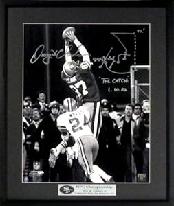 Dwight Clark Framed & Autographed 