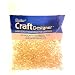 Pony Beads, Gold Glitter, 245pc Pkg (Pack of 1)