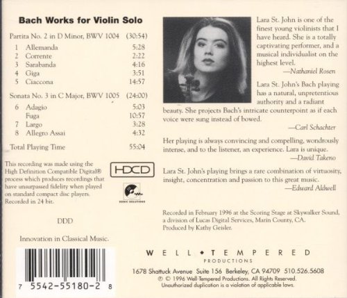 Bach+works+for+violin+solo+lara+st+john