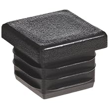 Kapsto 260 Q 1616 1.5 - 2 Polyethylene Square Plug, Black, 16 mm (Pack of 100)