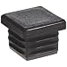 Kapsto 260 Q 1616 1.5 - 2 Polyethylene Square Plug, Black, 16 mm (Pack of 100)
