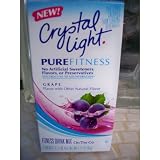 Crystal Light On The Go Pure Fitness Grape, 7-Count Boxes (Pack of 6)