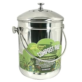 Eddingtons Compost Pail, Stainless Steel