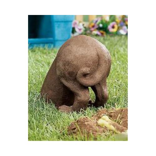 Amazon.com : Digging Dog Half Body Yard Statue Art : Outdoor Statues