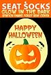 Halloween Seat Socks Toilet Lid Covers Glow in the Dark!