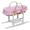 Moses Doll Basket with Bedding and Stand