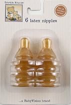 6-Pack Latex Bottle Nipples