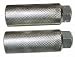 Bulletproof BMX Knurled Axle Pegs, 33mm dia, 3/8" axle , Silver