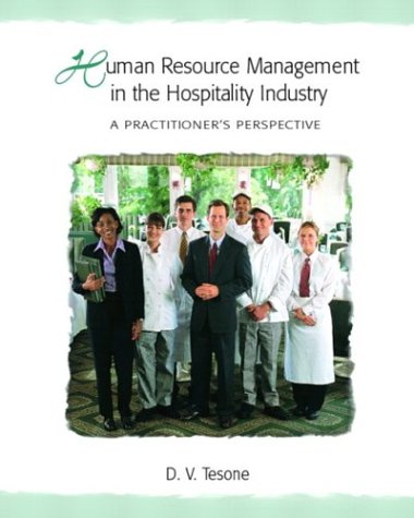 Textbook - Human Resource Management in the Hospitality Industry: A Practitioner's Perspective