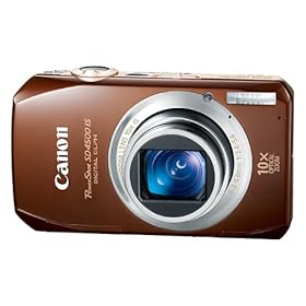 Canon PowerShot SD4500IS 10 MP Digital Camera with 10x Optical Image Stabilized Zoom and 3.0-Inch LCD, Brown