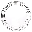 Acrylic Swivel Dinner Plate Set of 4 - Clear