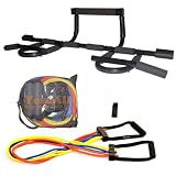 Deluxe Door friendly CXP Chin Up Bar & 50-lb X-Safe Resistance Band set - Special Promotion