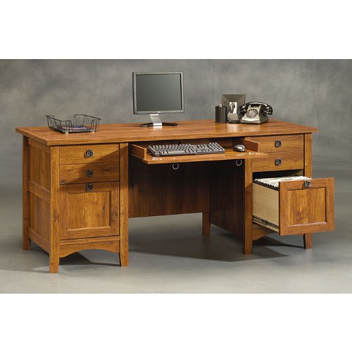 Buy Cheap Abbey Oak Executive Desk Abbey Oak