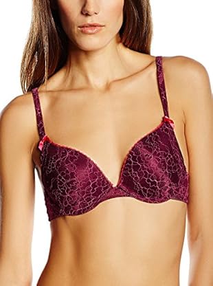 After Eden Sujetador con Aros (3D) 2-Tone Lace (Burdeos / Rosa)