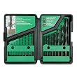 Hitachi 728081 17-Piece Split Point Black Oxide Shield Drill Bit Set