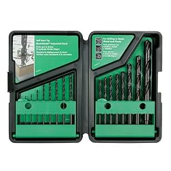 Hitachi 728081 17-Piece Split Point Black Oxide Shield Drill Bit Set