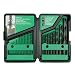 Hitachi 728081 17-Piece Split Point Black Oxide Shield Drill Bit Set