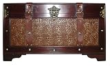 AR Home Dcor Traditional Subwoofer Trunk with Leather Accents