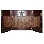 AR Home D�cor Traditional Subwoofer Trunk with Leather Accents