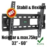 Produkt-Bild: TV Wandhalterung Wandhalter Halterung Halter fuer LCD LED plasma flach Bildschirm PHILIPS HISENSE HITACHI PIONEER HAIER XOCECO SHARP SONY TCL KONKA RCA Samsung Toschiba LG VESA 600x400 32 bis 60 Zoll