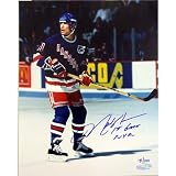 NHL Mark Messier 1st gm on Ice as Ranger Autographed 8-by-10-Inch Photograph with 1st gm Inscription
