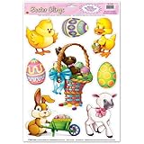 Easter Animal Clings Party Accessory (1 count) (8/Sh)