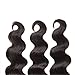 Jolia Hair 6A Grade Virgin Brazilian Body Wave Hair 3Bundles, 100% Unprocessed Human Hair Weave Extensions Can Be Dyed and Bleached