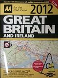 AA- 2012 Road Atlas Great Britain & Ireland Lastest Map