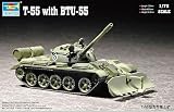 T-55 Tank W/btu55 Dozer Plow 1-72 Trumpeter