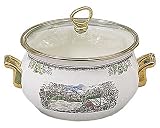 Johnson Brothers Friendly Village 2-1/2--Quart Enamel on Steel Casserole with Lid