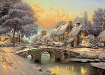 Gibsons Puzzle - Cobblestone Christmas - 1,000 Piece Jigsaw