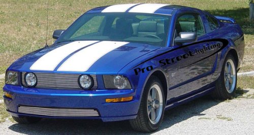 05-07 Ford Mustang GT Polished Aluminum Bumper Billet Grille