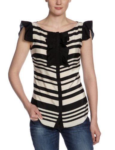 Miss Sixty Damen Top, gestreift X63400-CF9004-000000-D02633/ESTHELLE SLEEVELESS SHIRT, Gr. Preisvergleich