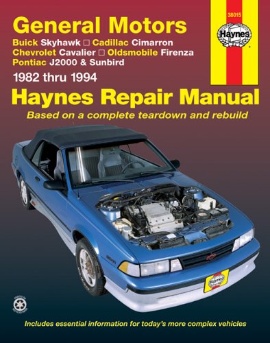 General Motors J-Cars Automotive Repair Manual: 1982 Through 1994 (Haynes Repair Manuals)