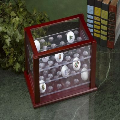 Buy Golf Gifts & Gallery 1962 Acrylic Wood 68 Ball Display Case Mahogany by Golf Gifts & Gallery