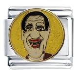 Entertainer Jimmy Durante Italian Charms Bracelet Link