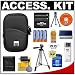 Nikon Coolpix 9411 Neoprene Case + 4GB Memory Card + 4 AA Batteries + Tripod + Accessory Kit for L10, L11, L12, L14, L15, L18, P50, P60, S10 & S4 Digital Cameras