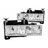 Anzo USA 111004 Chevrolet Crystal Chrome Headlight Assembly - (Sold in Pairs) by AnzoUSA