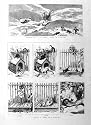1885 BULL DOG KENNEL SNOWED-UP TRAIN SCOTLAND RAILWAY