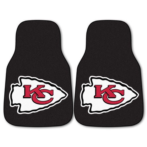 FANMATS NFL Kansas City Chiefs Nylon Face Carpet Car Mat