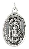 Sterling Silver St. Rafael Medal Pendant 15/16