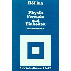 Physik, Formeln und Einheiten, Sekundarstufe II (Taschenbuch)
